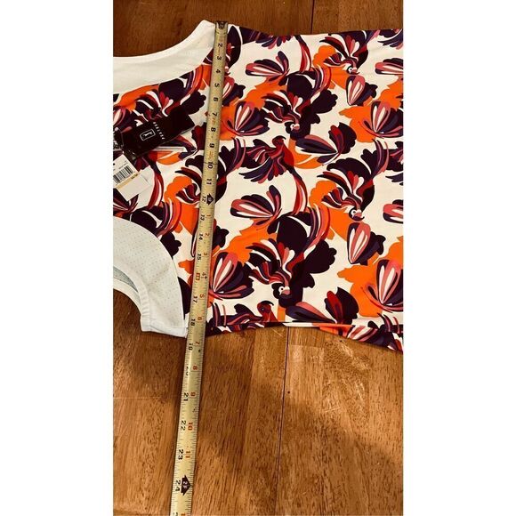 PGA Tour Conversational Parrot Printed Blocked Zip Polo Shirt Top SIZE M NEW - Picture 7 of 10